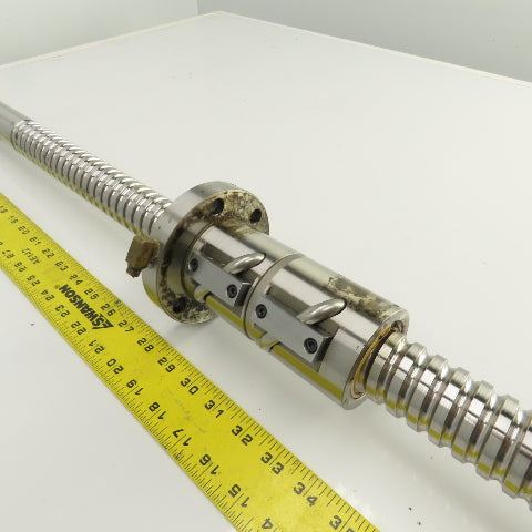 40mm OD Single Start Ball Screw & Nut 50.25" OAL 24.5" Travel From First MCV 600