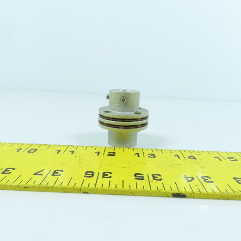 11mm x 11mm Flexible Disc Coupling Aluminum 38mm OD x 40mm OAL