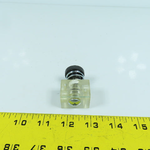Bachman MA-32 1/8" NPT See-Thru Manual Valve With Spring