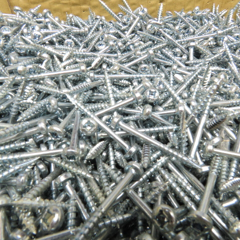 Global Link XPI6112177HZ #6 x 1-1/2" Sheet Metal Pan Head Screw Zinc 29 Lbs.