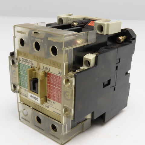 Mitsubishi S-K65 600V 30kW Magnetic Contactor 200-240V Coil