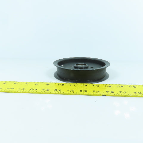 Flat Belt Plastic Idler Pulley 25mm Wide 158mm OD 12mm Bore