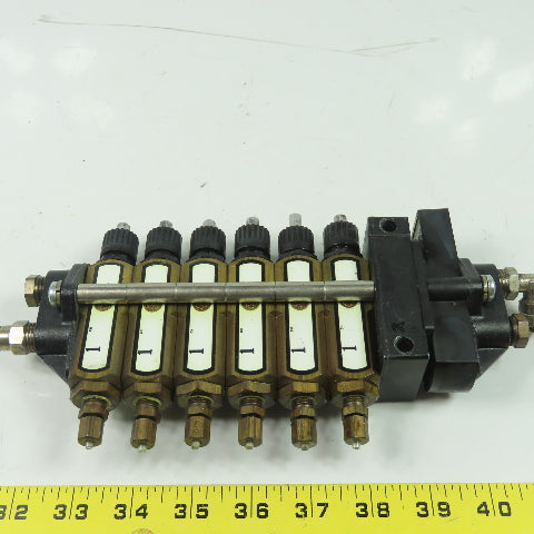 Master Pneumatics 71006104B-C Serv-Oil Multiple-Point Injection Lubricator Stack
