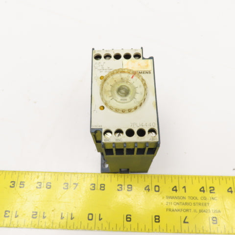Siemens 7PU4440-1AB30 230V Timing Relay Off Delay 0.5-10s