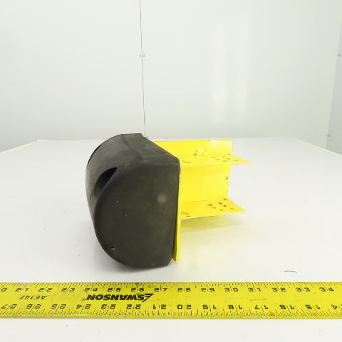 7-1/2" H x 5-1/2" W Half Oval Rubber Dock Body Fender Bumper W/ Mounting Bracket