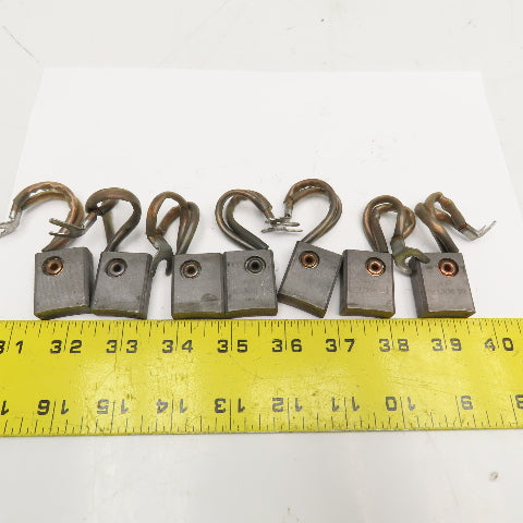 Helwig Carbon 697 92 0.973" Wide x 0.483" Thick x 1.22" Tall Brush Lot Of 7
