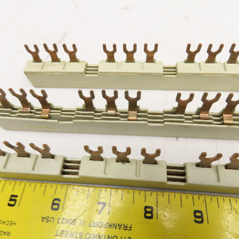 Siemens 3VU9135-1AB05 690V 63A 3Ph Bus Bar Lot Of 3