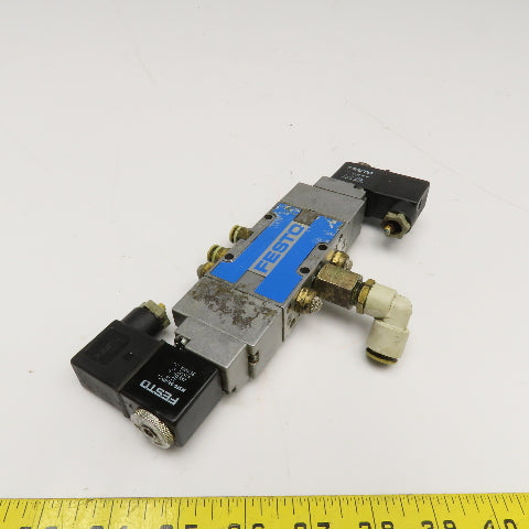 Festo 5/2 Position Double Solenoid Pneumatic Directional Valve 24VDC Coil G1/8