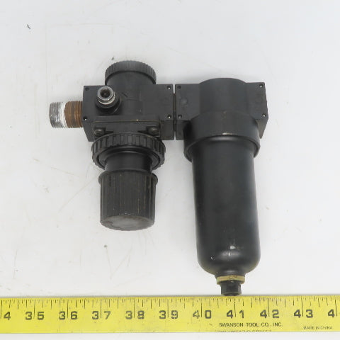 Norgren R08-000-RGMO F08-000-A1DO Pneumatic Pressure Regulator & Filter 1/2" NPT