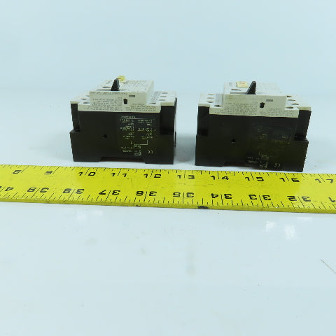 Siemens 3VU1300-0MD00 0.24-0.4A Motor Protector Circuit Breaker 600VAC Lot Of 2