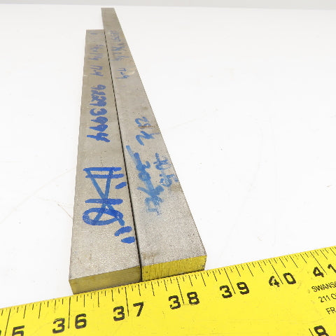 1-1/4" x 5/8" Non Heat Treated 17-4 Stainless Flat Bar Stock 28"-19" Lot Of 2