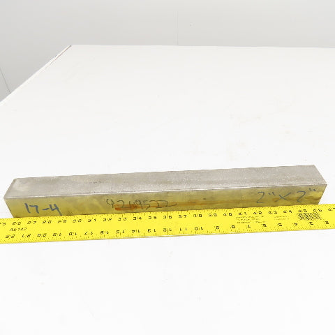 2" x 2" Non Heat Treated 17-4 Stainless Flat Bar Stock 20"