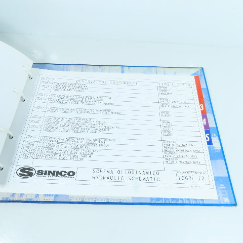 Sinico Electrical Hydraulic Diagram Book TR60/4-350-MD