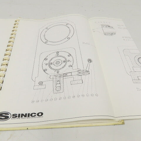 Sinico SIN-O-Matic TR110/2-350 Spare Parts Reference Manual 095/1029/N 1998