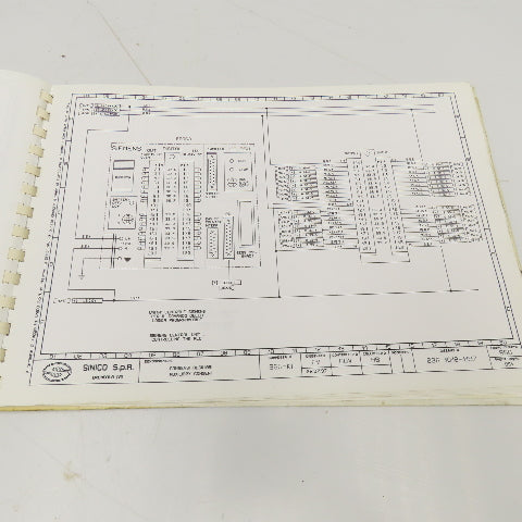 Sinico SIN-O-Matic TR60/4-350-MD Electrical Schematic Manual