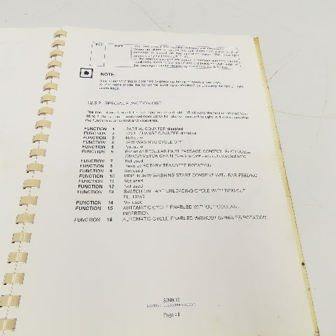 Sinico SIN-O-Matic TR110/2-350 Cut Off End Finishing User And Maintenance Manual