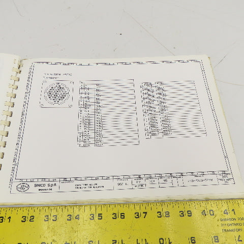 Sinico SIN-O-Matic TR110/2-350 Electrical Schematic Manual