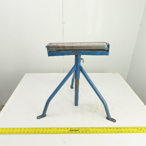 15" Wide Steel Saw Cut Off Support Roller Stand Adjustable Height 22" To 36"