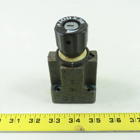 Rexroth 2 FRM 6 B 36-31/3 QRV Hydraulic Flow Control Valve Broken Key In Keyhole