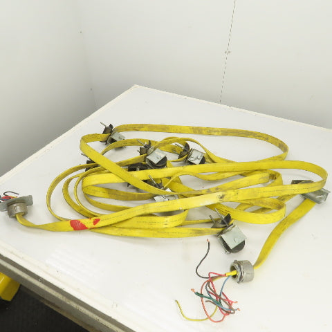 Flat-Flex 41' OAL Festoon Cable Carrier Travel System Kit 8-Cond 12AWG 600V