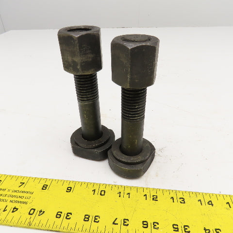 1"-8 Thread T-Slot Bolt 1-3/4" Slot Width 4-3/4" OAL Lot Of 2