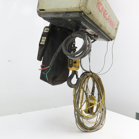 Konecranes XN10100027P32T1C 1/2 Ton Electric Chain Hoist 29' Travel 460V 3Ph