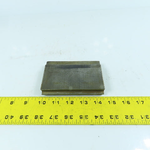 4-1/2" L Press Brake V-Forming Angle Die Block 1/2" Tang 1" Thick 2-1/4" High