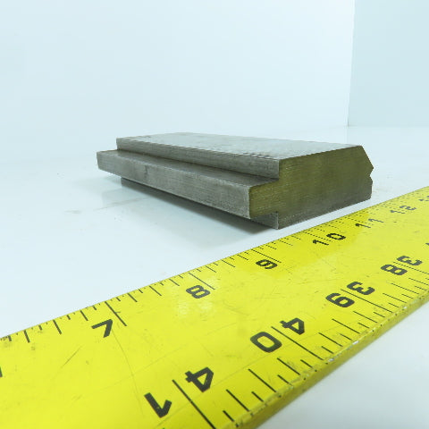 6-1/4" L 30° Hemming Press Brake Die Block 1/2" Tang 2-3/4" H x 1-1/8" Thick