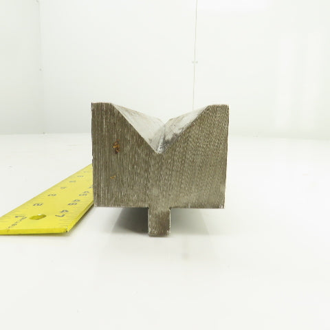 30-5/8" L Press Brake Forming 90° V Angle Die Block 1/2" Tang 2-3/4"H 1.2" Thick