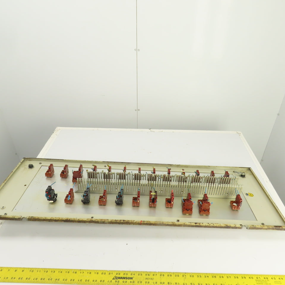 Sinico Operator Control Switch Indicator Panel W/ 13 Switches & 10 Push Buttons