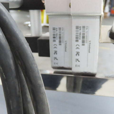 7-1/2" x 58" Variable Speed Slide Bed Belt Conveyor 0-104FPM 220V 1Ph W/Printer