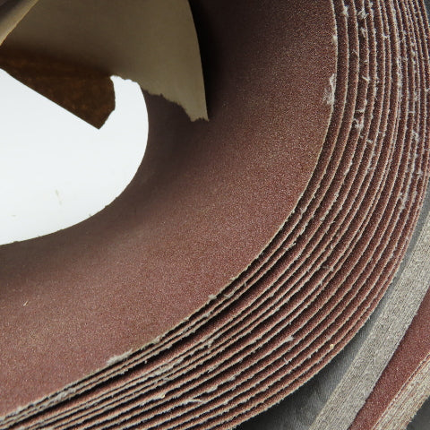 Deerfos 7" x 93" Aluminum Oxide Sanding Belt 100 Grit Lot Of 15