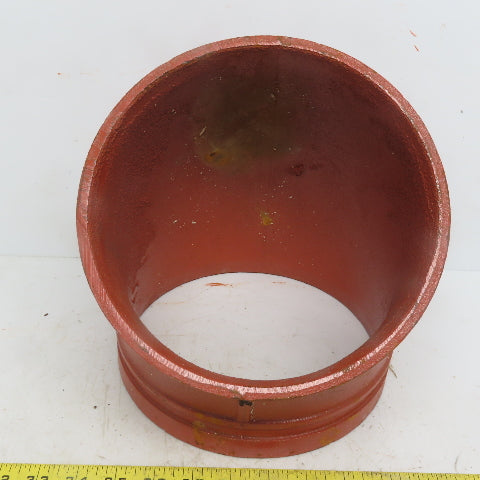 Victaulic V11 8" 45° Elbow Grooved End Ductile Iron Fitting 400PSI