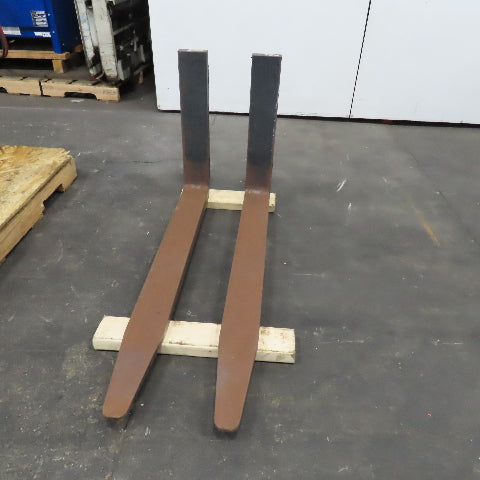 40" x 4" Tapered Class 2 Forklift Fork 16" Carriage No Locks Lot Of 2