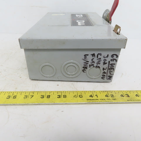 General Electric TG3221 Model 8 30A 240V 2P 1PH Fusible Safety Disconnect Switch
