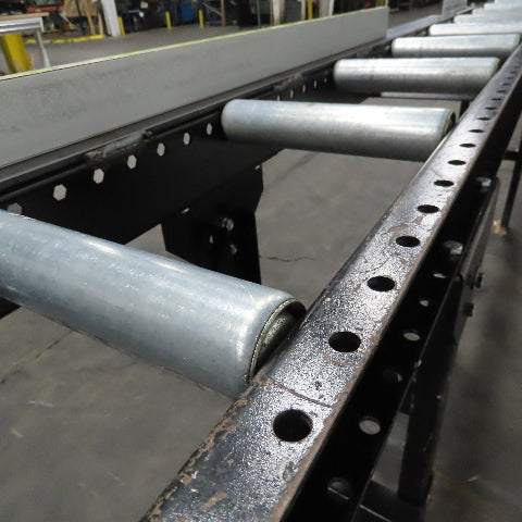 9" Width Band Saw Material Run Out Roller Conveyor W/ Stop 10'