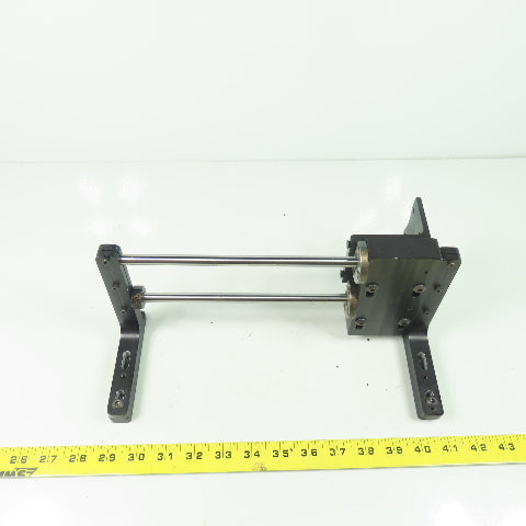 Double Rod Linear Rail Guide 10-1/2"Rod Length Travel 12" OAL