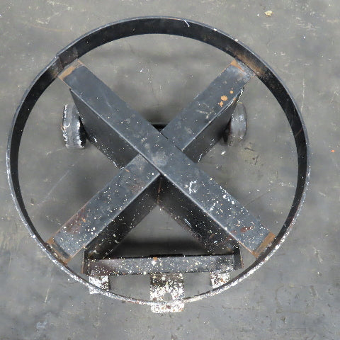 Heavy Duty Industrial 55 Gallon Drum Transport Dolley 2 Wheel Needs Handle