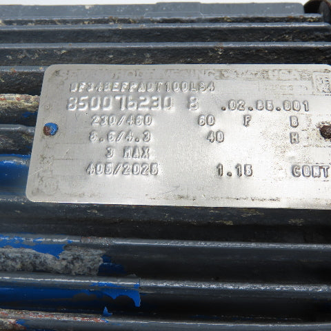 Sew 107.31:1 Ratio 3Hp 2 Speed Gear Motor Varimot Drive 3.8/18RPM Output
