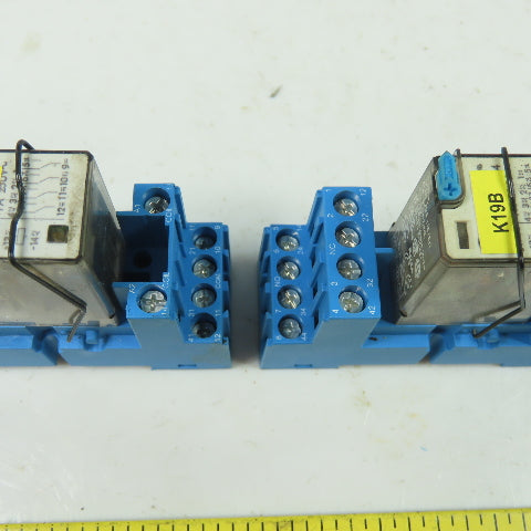 Finder 94.84.2 14-Pin Relay Socket 24VDC Lot Of 4