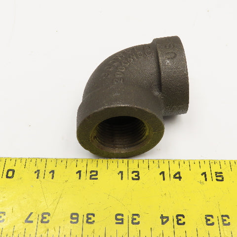 Anvil 1" NPT 300WSP Thick Walled Black Pipe Elbow 90°