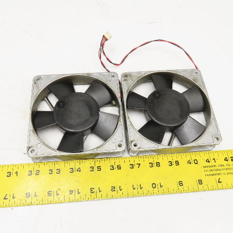 Toyo TD12A7 24V DC Brushless Cooling Fan From Meldas PLC Lot Of 2