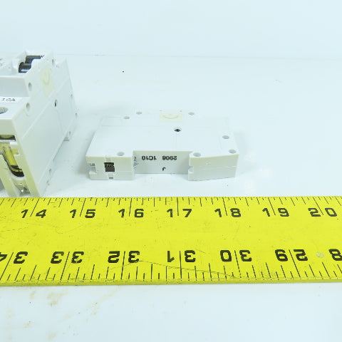 Siemens 5SX2 C10 10A Single Pole Rail Mount Circuit Breaker 277V Max Lot Of 3