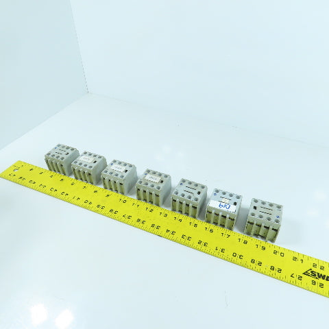 Allen Bradley 100-F Ser A A40 Auxiliary Contact Block 600V AC Max 10A Lot Of 7