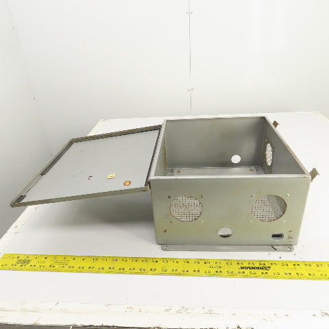 Hoffman 16" x 14" x 8" Steel Electrical Enclosure W/ Backplate & Hinged Door
