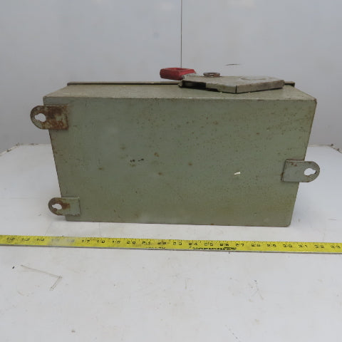 General Electric TH3362J Model 1 60A 600V 3P Fusible Safety Disconnect Switch