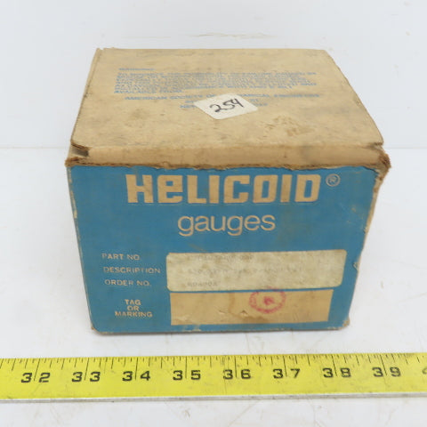 Helicold E3P$H3A000000 Pressure Gauge Back mount 3-1/2" 0-1500PSI