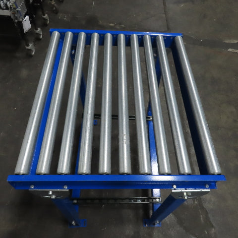 36" x 31" L Gravity Roller Conveyor Section 34" BF 1.9" OD 38" H Adjustable
