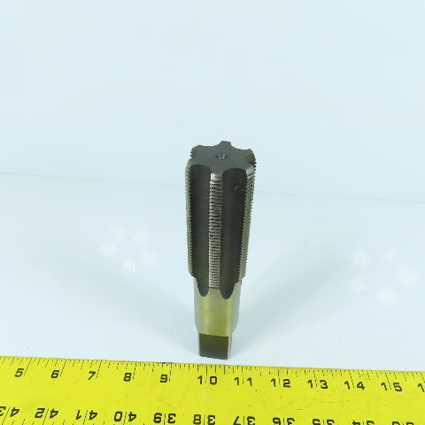 1-1/2"-12 NF HS 6-Flute Straight Bottoming Tap 6-3/8" OAL 15/16" Shank USA