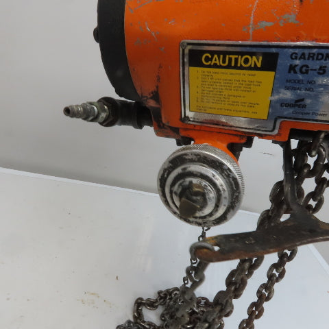 Gardner Denver K5HA05LRSAAA05 KG-5 Air Hoist Rope Control 550LB Cap. 10' Lift